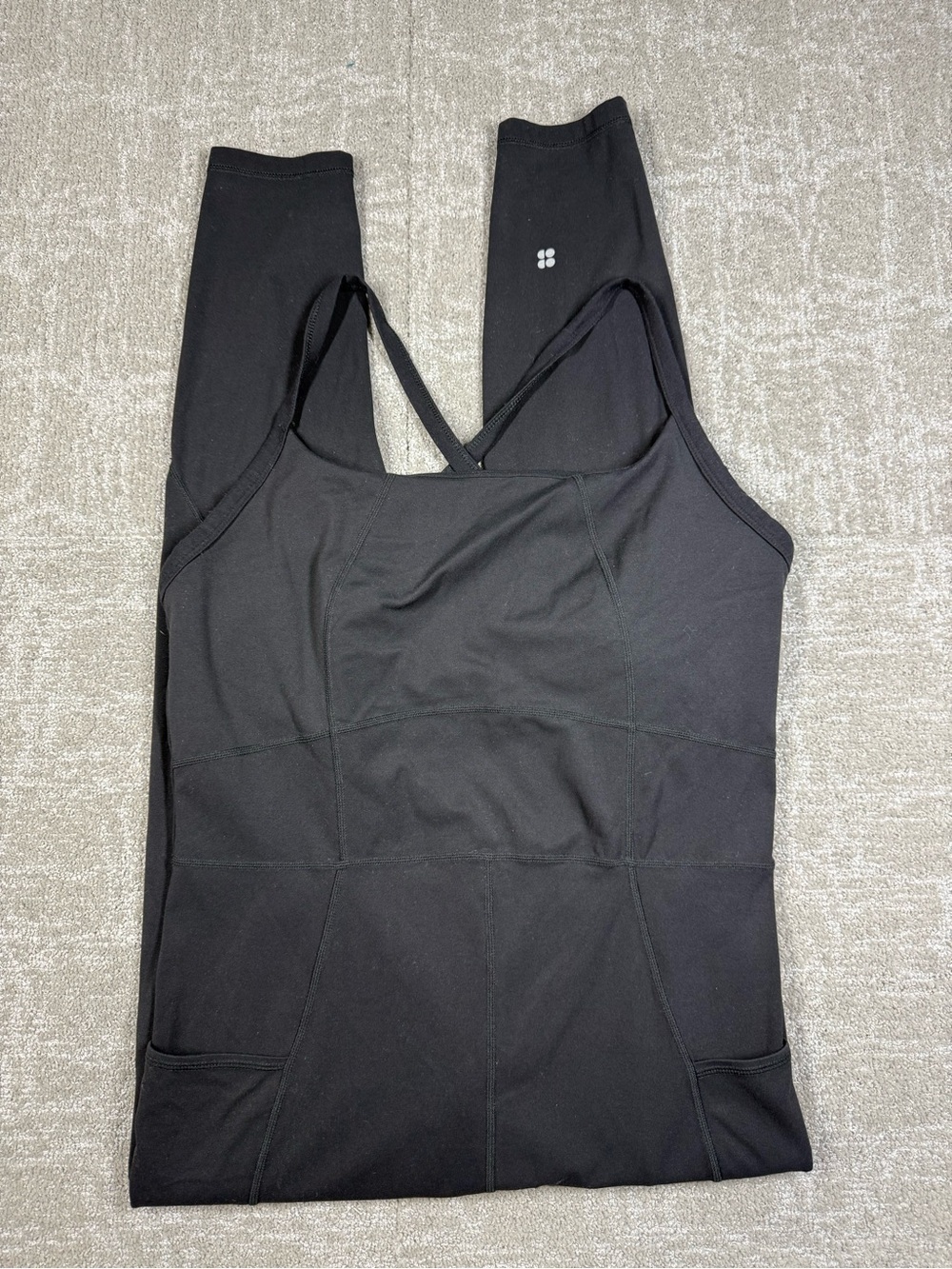 Sweaty Betty Black Fitted Active Jumpsuit Women Size XL